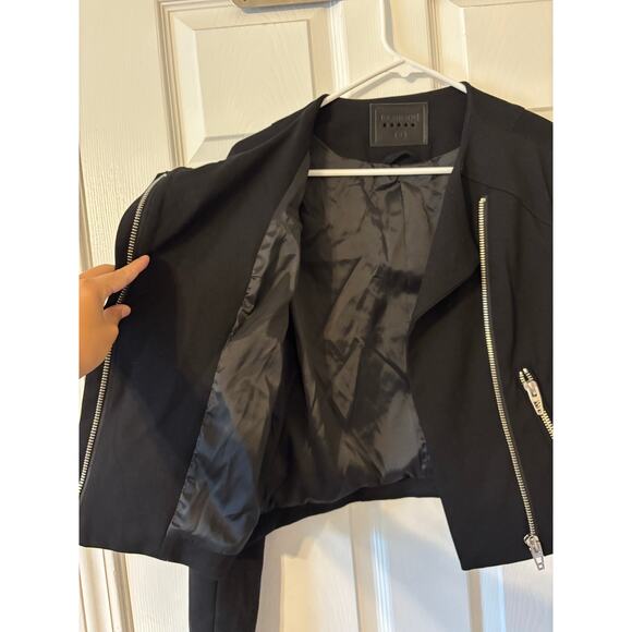 Blank NYC black moto jacket sz small - Picture 7 of 10